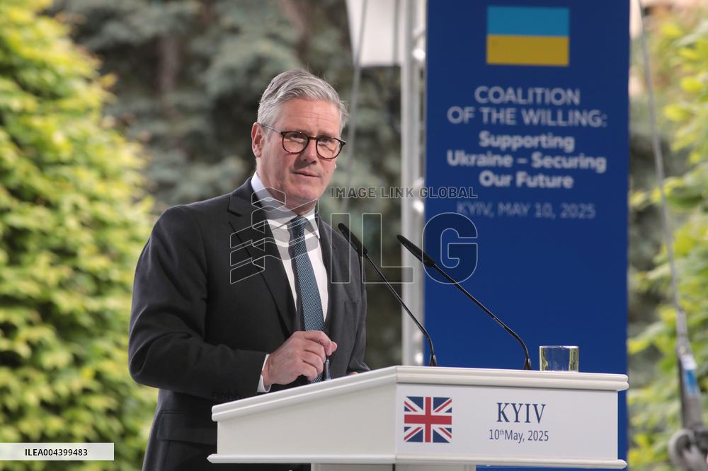 Joint news conference of Ukrainian President and Coalition of Willing leaders in Kyiv