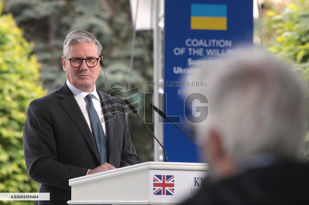 Joint news conference of Ukrainian President and Coalition of Willing leaders in Kyiv