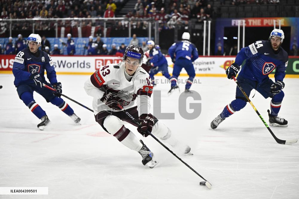 ICE HOCKEY WC FRANCE-LATVIA