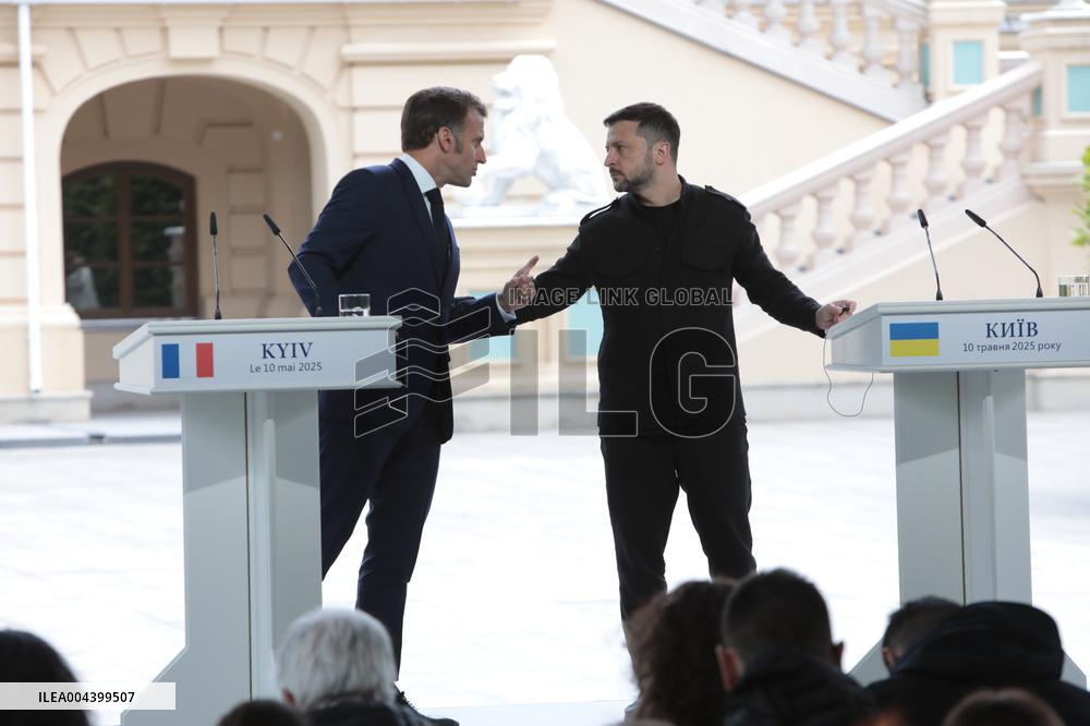 Joint news conference of Ukrainian President and Coalition of Willing leaders in Kyiv