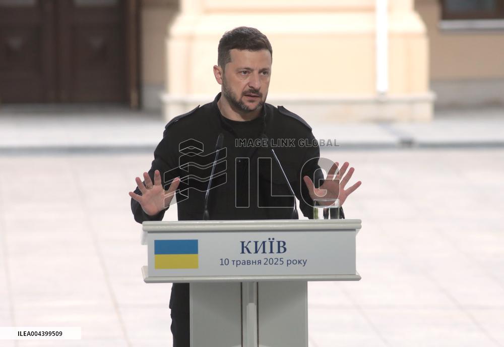 Joint news conference of Ukrainian President and Coalition of Willing leaders in Kyiv