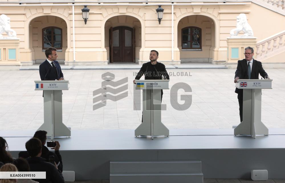 Joint news conference of Ukrainian President and Coalition of Willing leaders in Kyiv