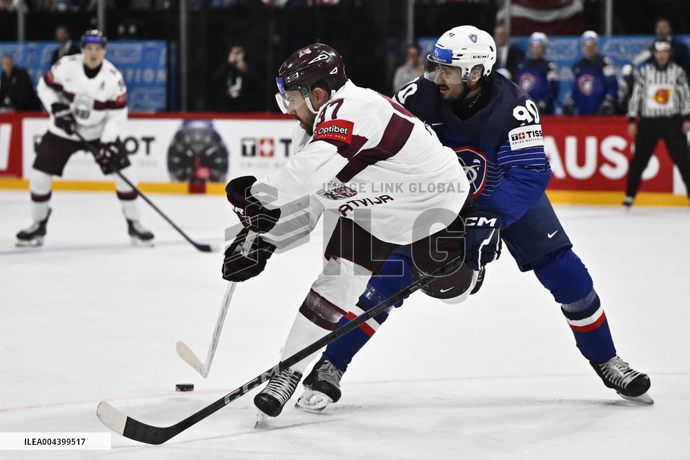 ICE HOCKEY WC FRANCE-LATVIA