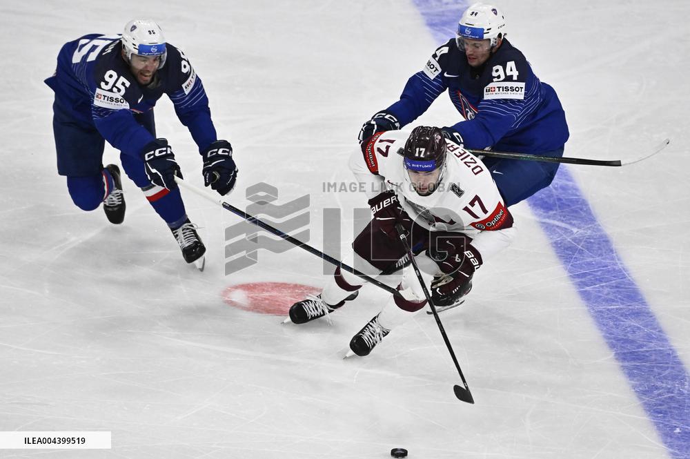 ICE HOCKEY WC FRANCE-LATVIA