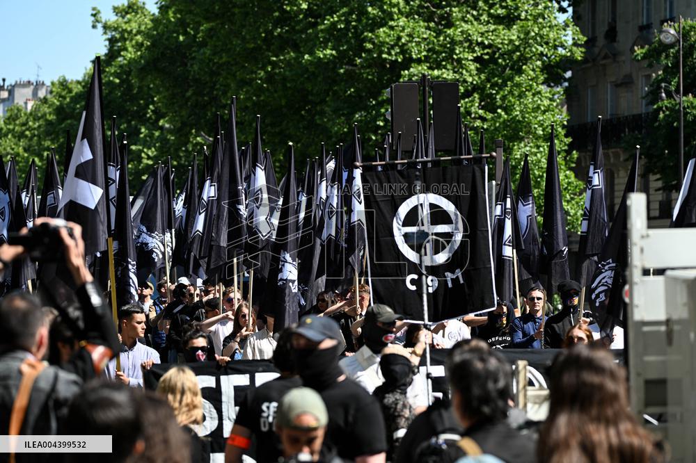 Neo-fascist March in Paris - France