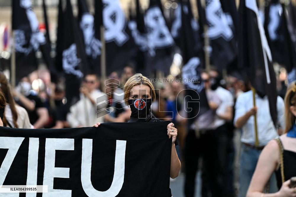 Neo-fascist March in Paris - France