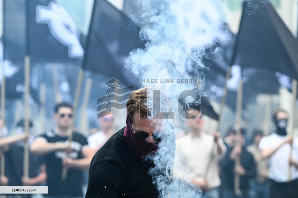 Neo-fascist March in Paris - France