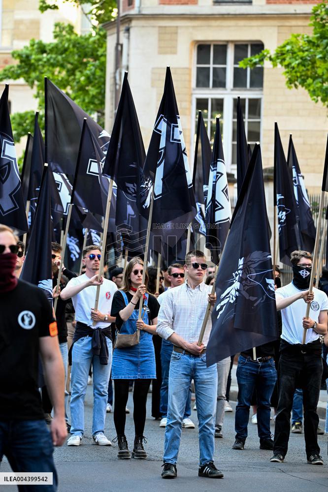 Neo-fascist March in Paris - France
