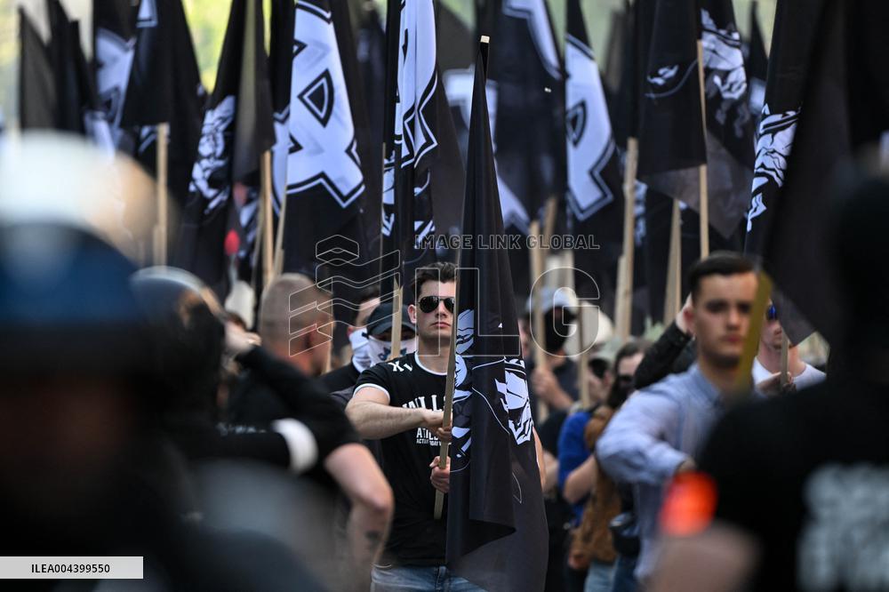Neo-fascist March in Paris - France