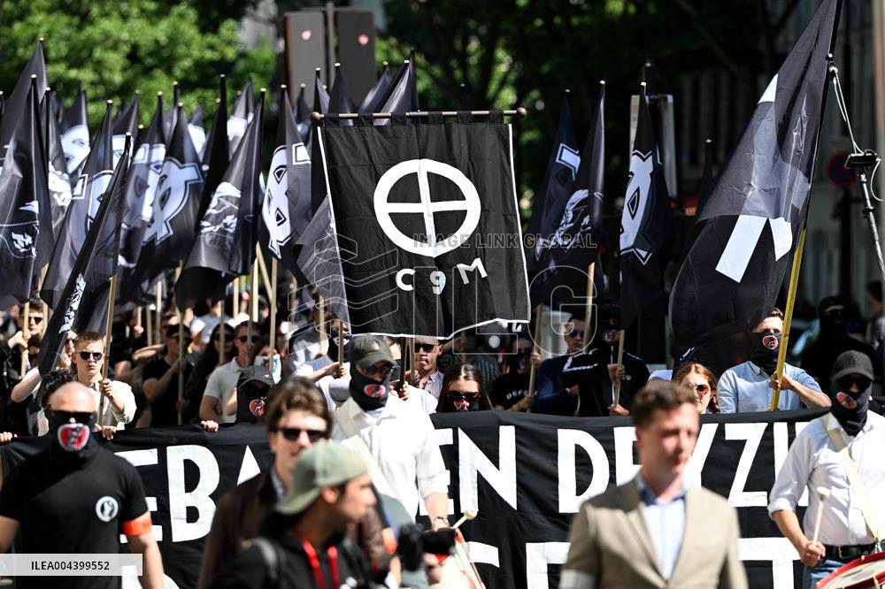 Neo-fascist March in Paris - France