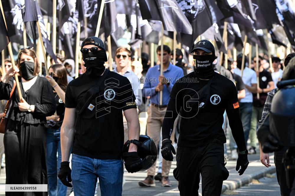 Neo-fascist March in Paris - France