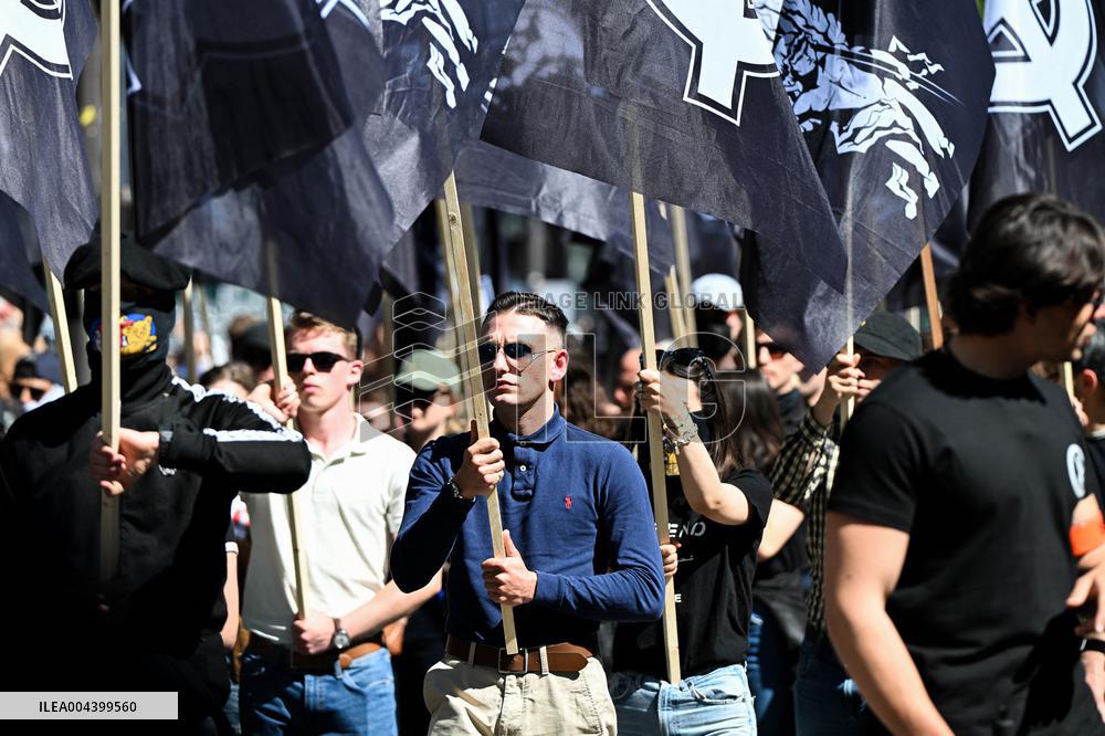 Neo-fascist March in Paris - France