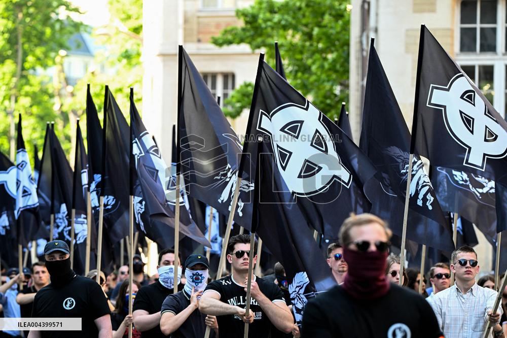 Neo-fascist March in Paris - France