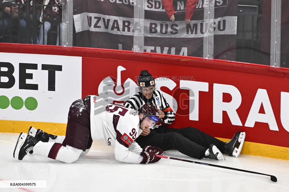 ICE HOCKEY WC FRANCE-LATVIA