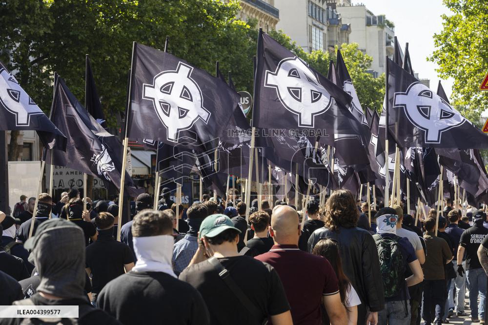 Neo-fascist March in Paris - France