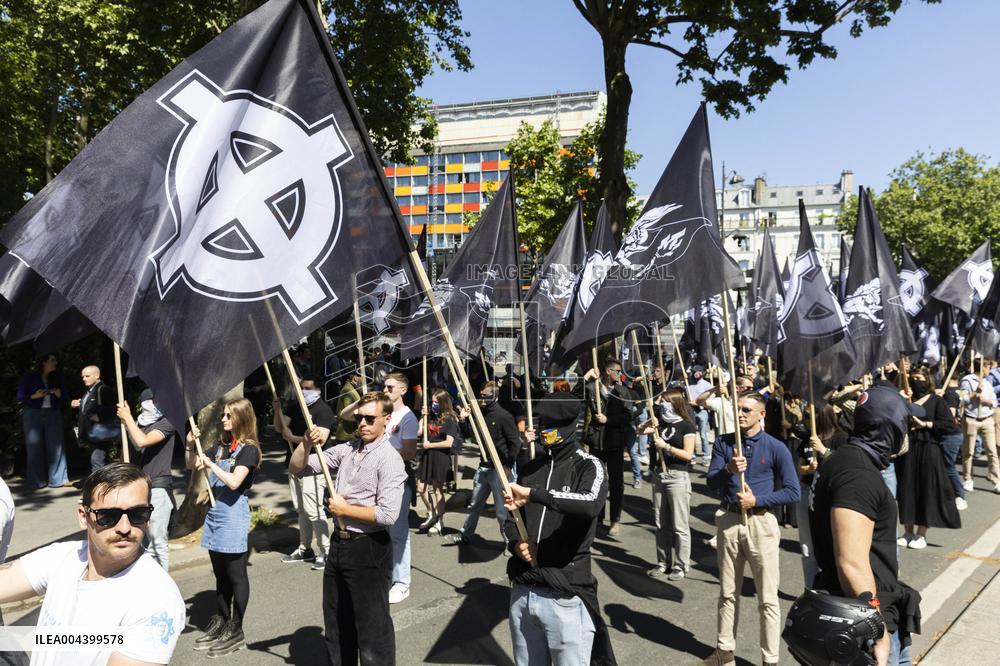 Neo-fascist March in Paris - France