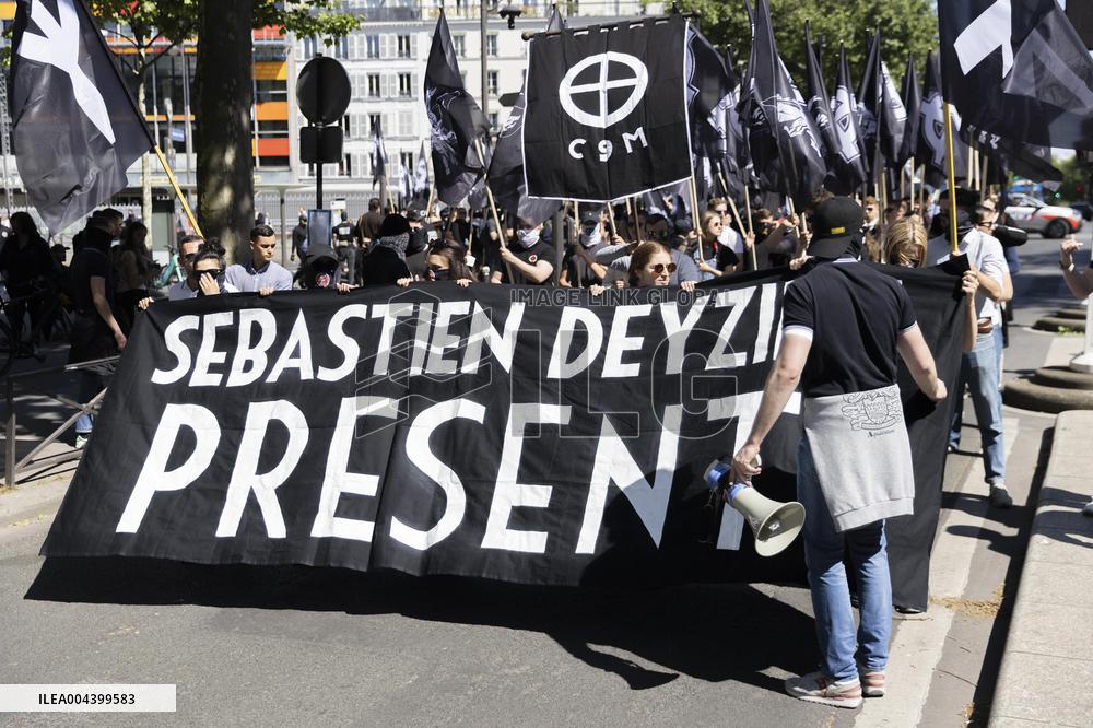 Neo-fascist March in Paris - France