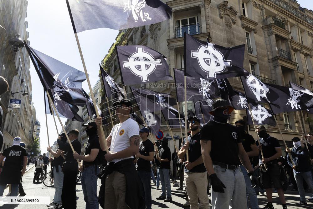 Neo-fascist March in Paris - France