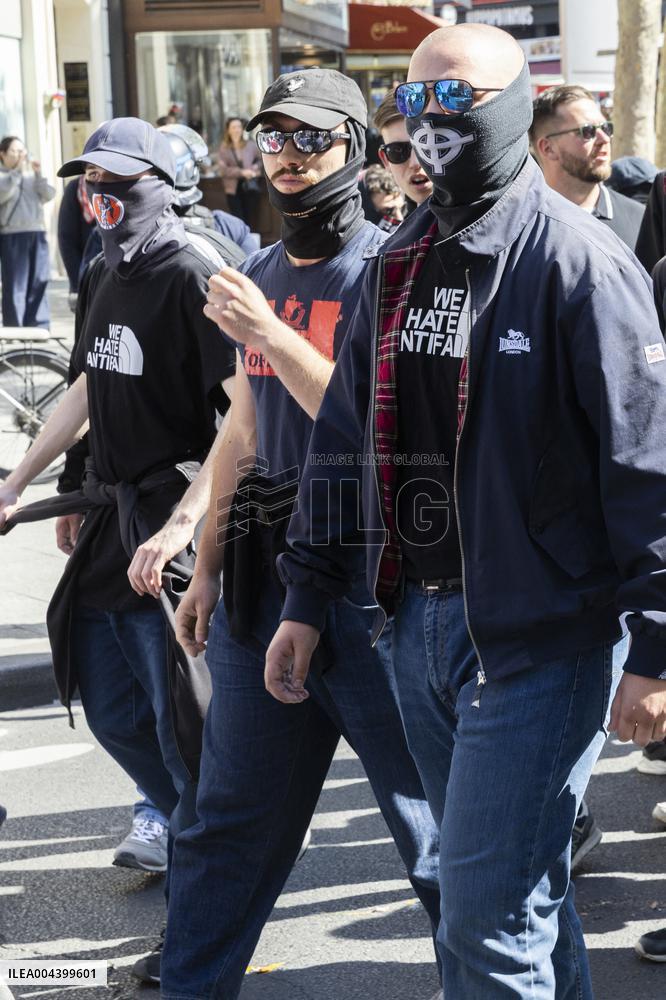Neo-fascist March in Paris - France