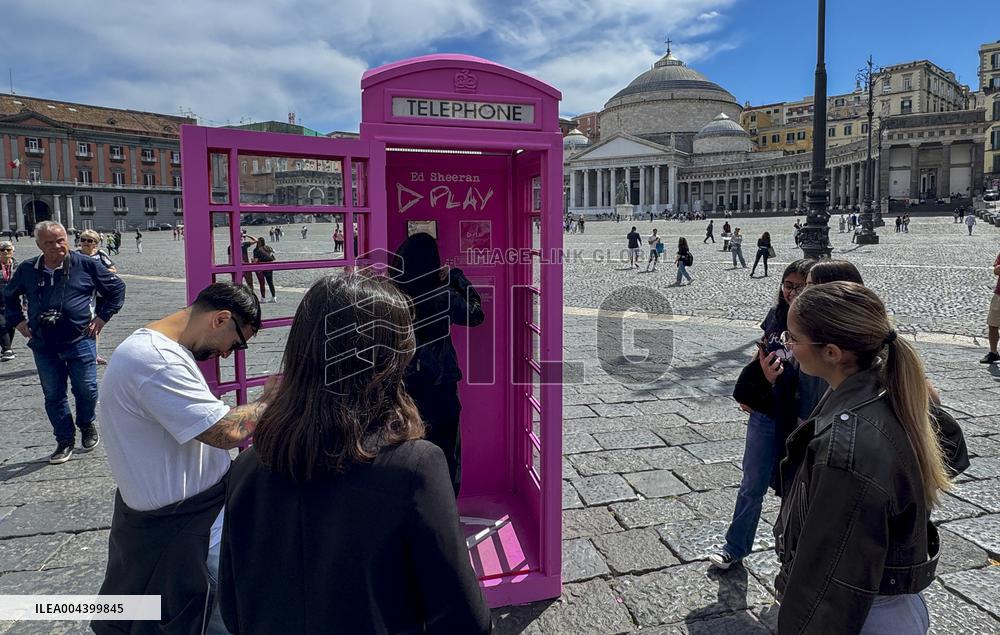 Ed Sheeran s Song Booth in Piazza Del Plebiscito - Naples