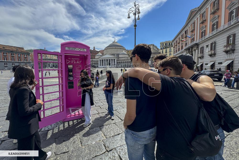 Ed Sheeran s Song Booth in Piazza Del Plebiscito - Naples