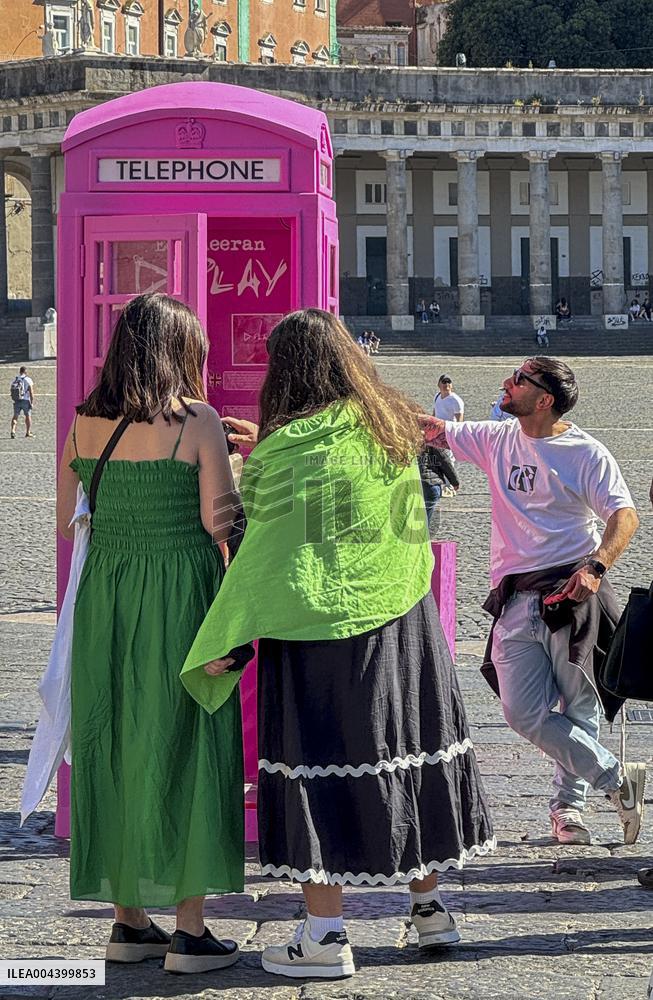 Ed Sheeran s Song Booth in Piazza Del Plebiscito - Naples