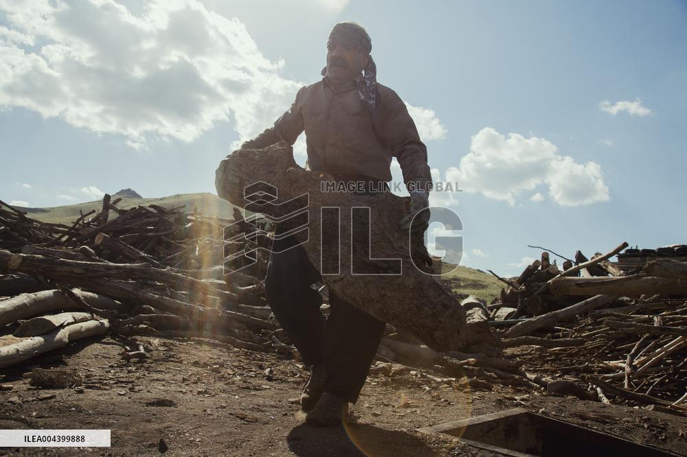 Charcoal Production in Bukan - Iran