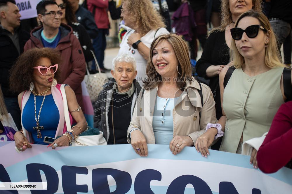 Demonstration for the Trans Law in Madrid