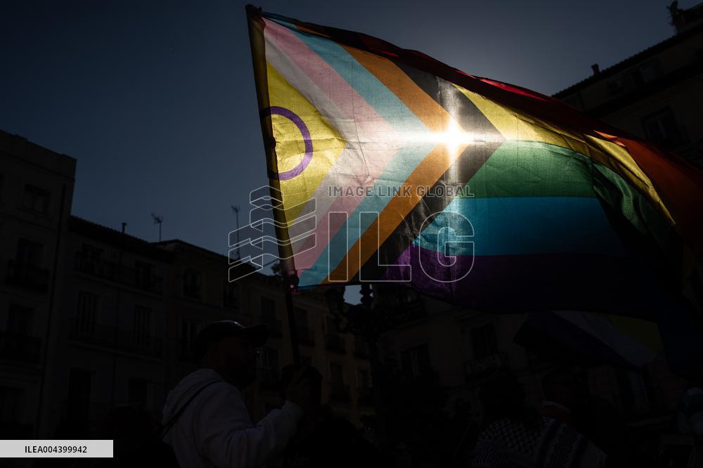 Demonstration for the Trans Law in Madrid