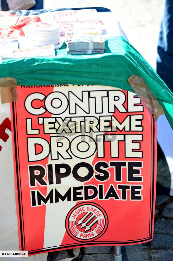 Anti-Fascist Village Opposes Far Right Demonstration - Paris