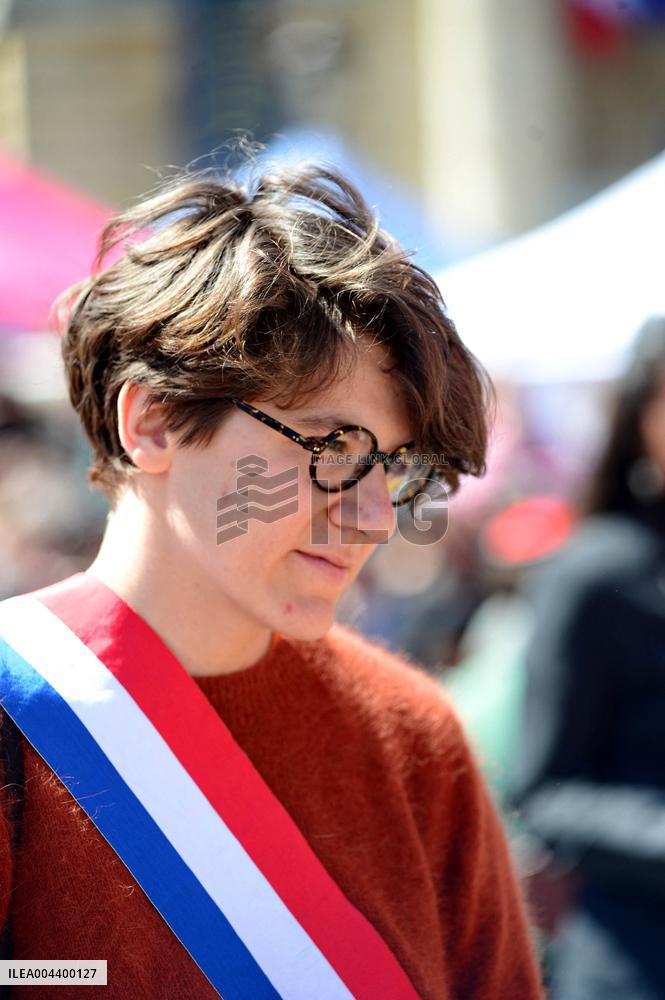 Anti-Fascist Village Opposes Far Right Demonstration - Paris