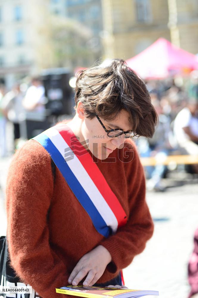 Anti-Fascist Village Opposes Far Right Demonstration - Paris