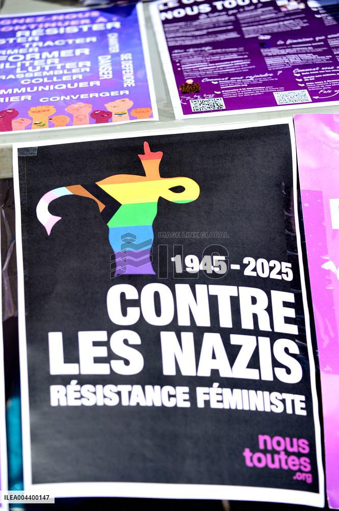 Anti-Fascist Village Opposes Far Right Demonstration - Paris