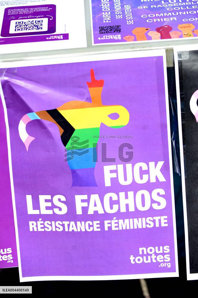 Anti-Fascist Village Opposes Far Right Demonstration - Paris