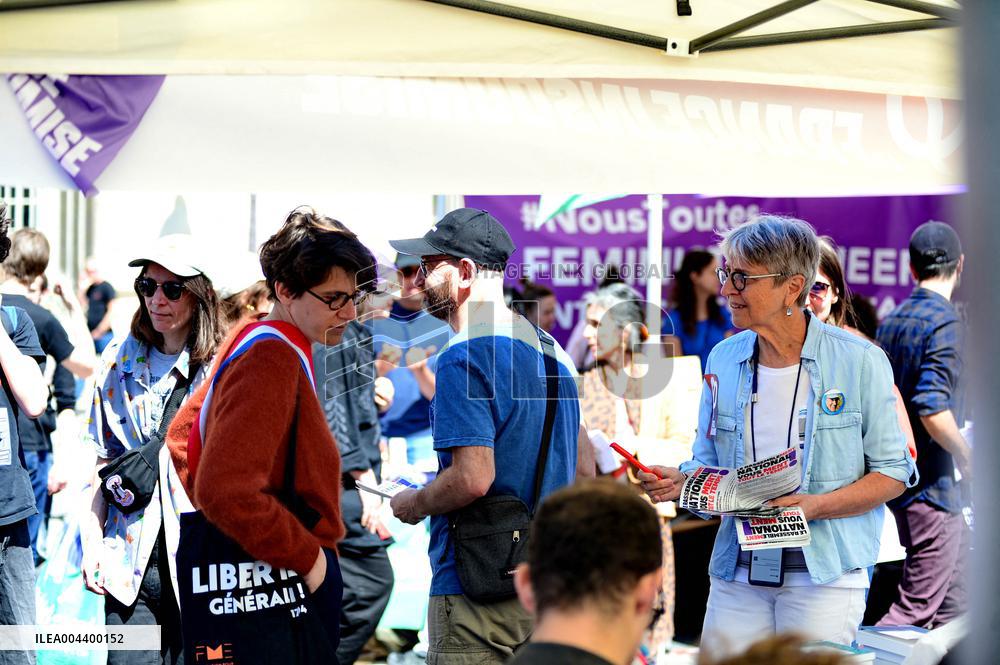 Anti-Fascist Village Opposes Far Right Demonstration - Paris