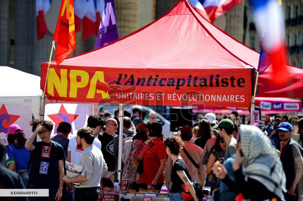 Anti-Fascist Village Opposes Far Right Demonstration - Paris