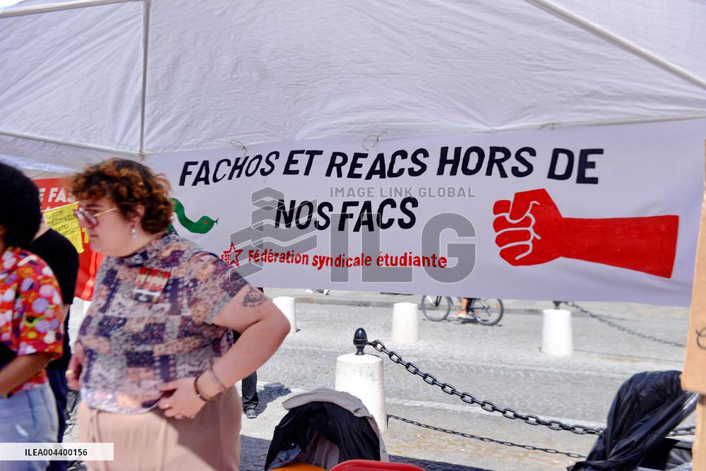 Anti-Fascist Village Opposes Far Right Demonstration - Paris