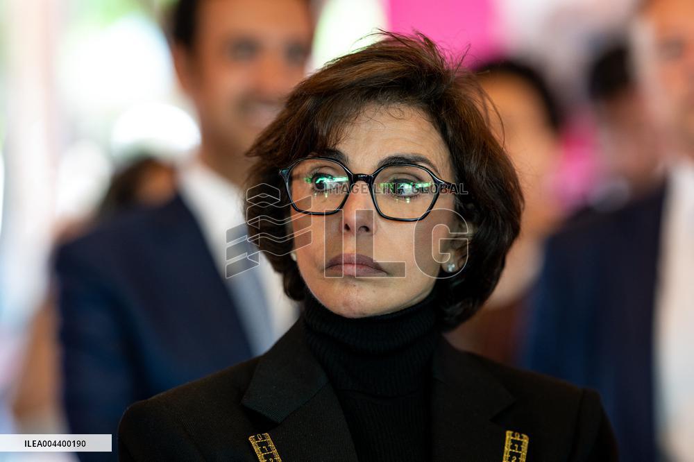 Rachida Dati Visits International Architecture Exhibition - Venise