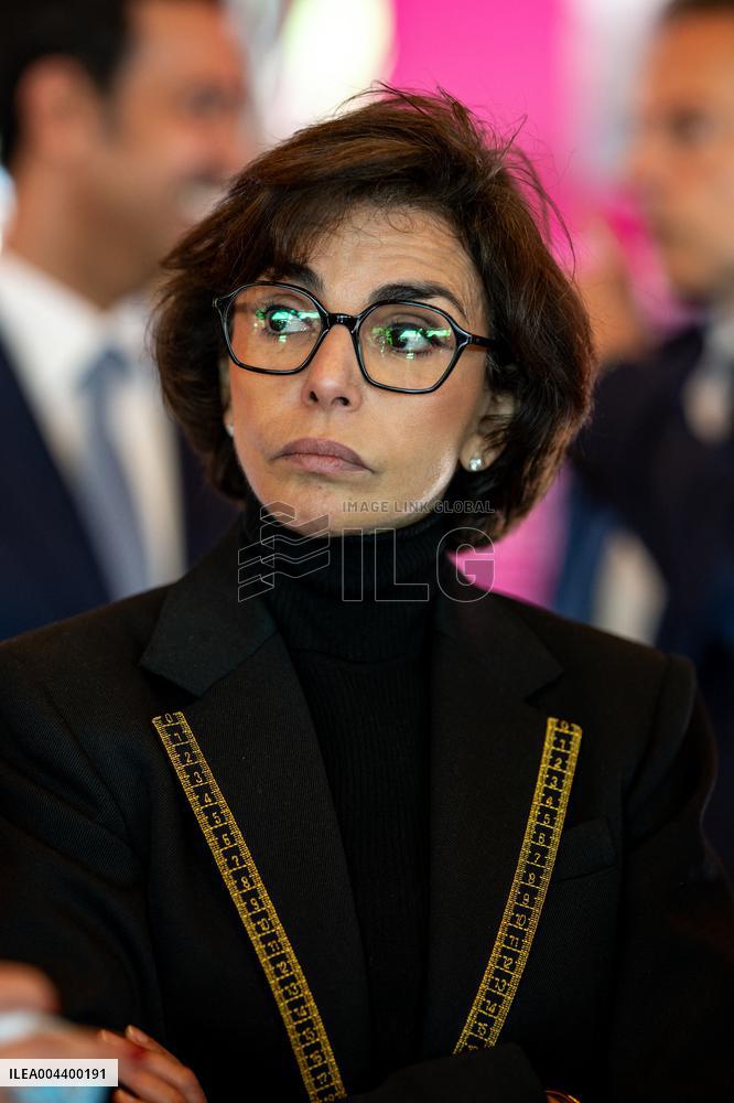 Rachida Dati Visits International Architecture Exhibition - Venise