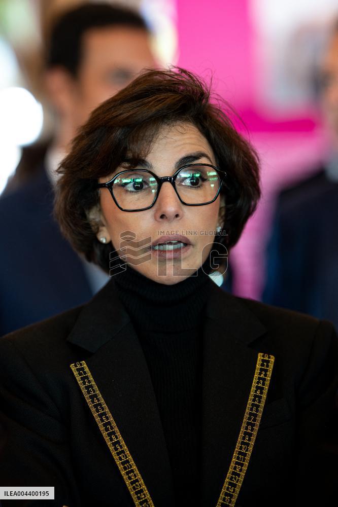 Rachida Dati Visits International Architecture Exhibition - Venise