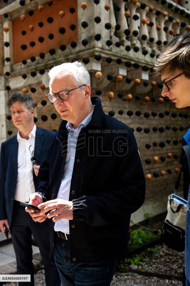 Rachida Dati Visits International Architecture Exhibition - Venise