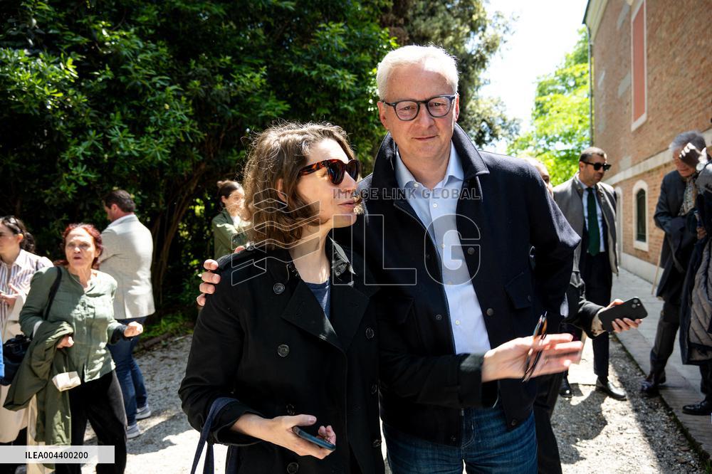 Rachida Dati Visits International Architecture Exhibition - Venise