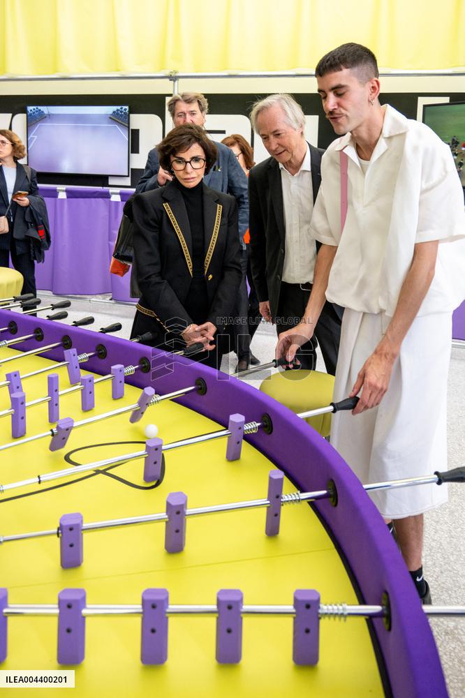 Rachida Dati Visits International Architecture Exhibition - Venise