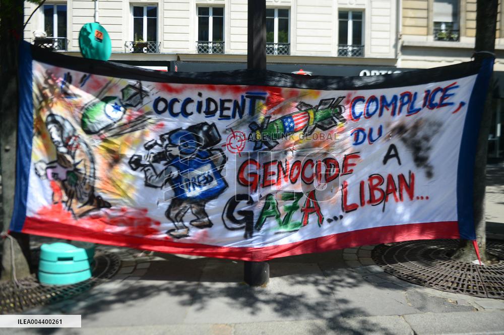 Demonstration for Gaza in Paris