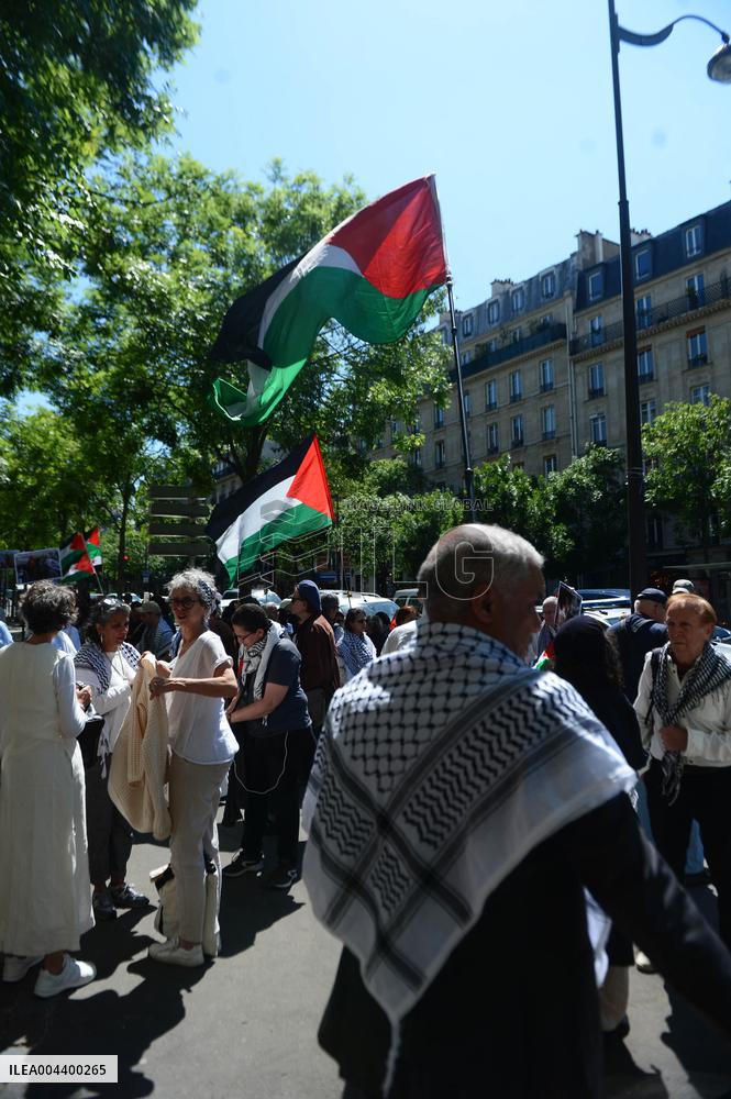 Demonstration for Gaza in Paris