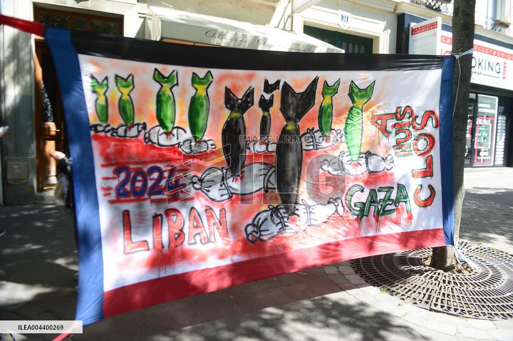 Demonstration for Gaza in Paris