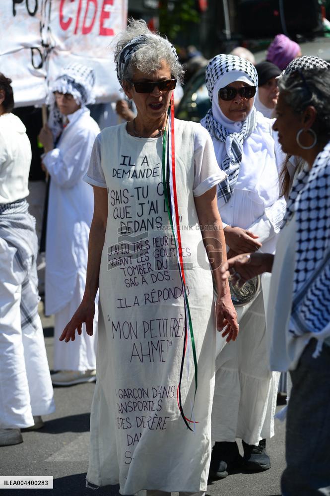 Demonstration for Gaza in Paris