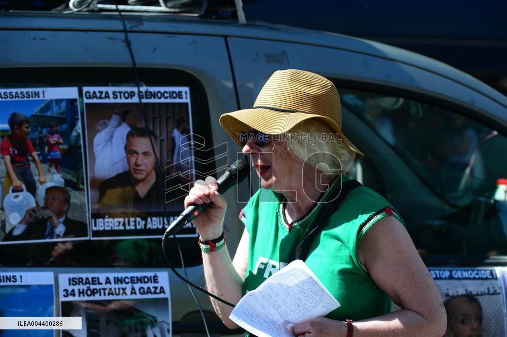 Demonstration for Gaza in Paris