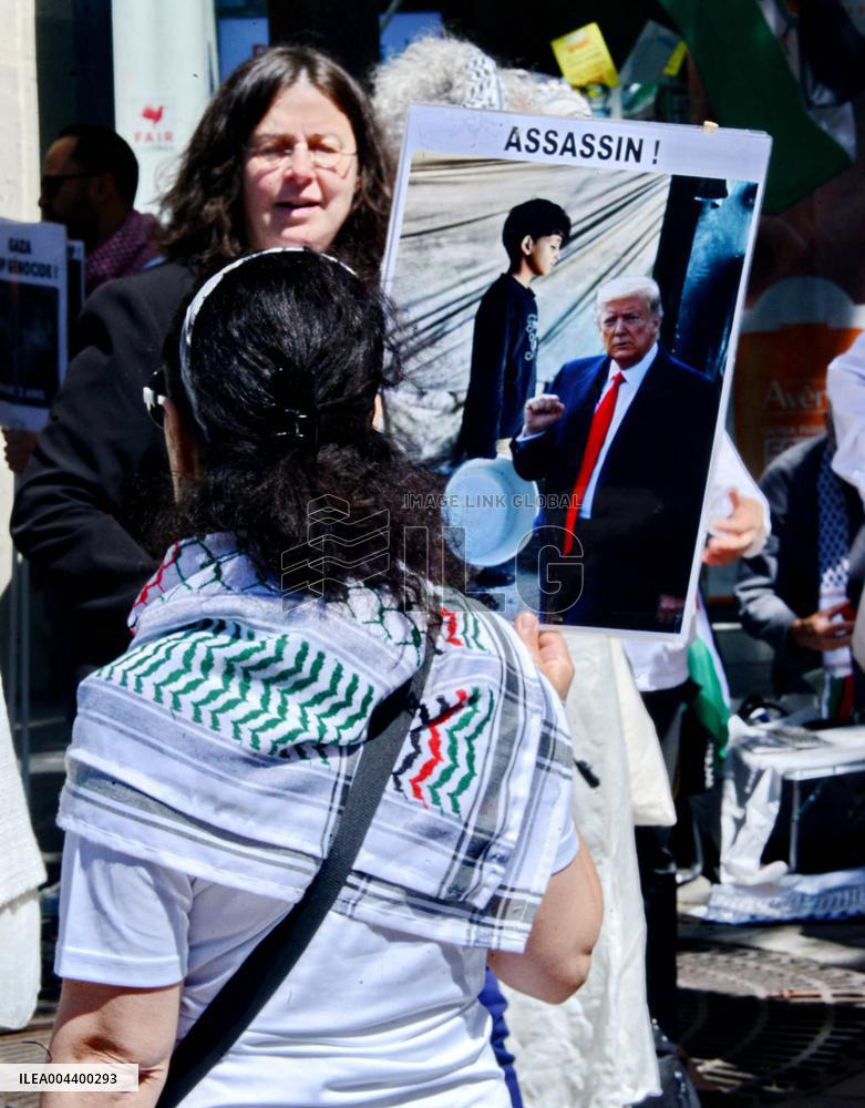 Demonstration for Gaza in Paris