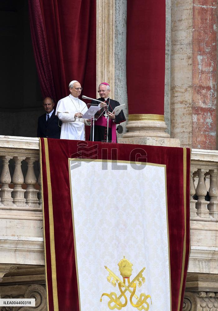 Pope Leo XIV Leads His First Regina Caeli Prayer - Vatican